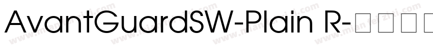 AvantGuardSW-Plain R字体转换